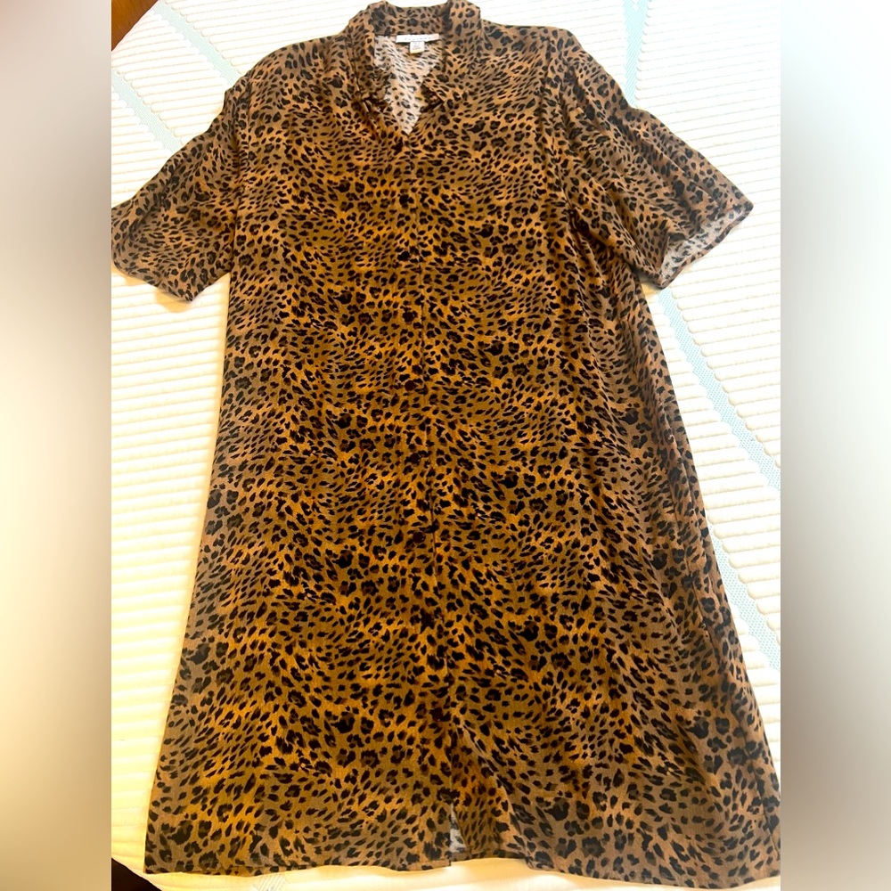 NWT Topshop sz 4 animal print  dress w belt.